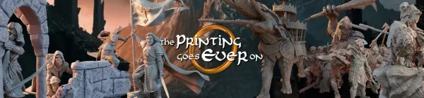 The Printing Goes Ever On - 3D printable STL miniatures for tabletop RPG and wargaming